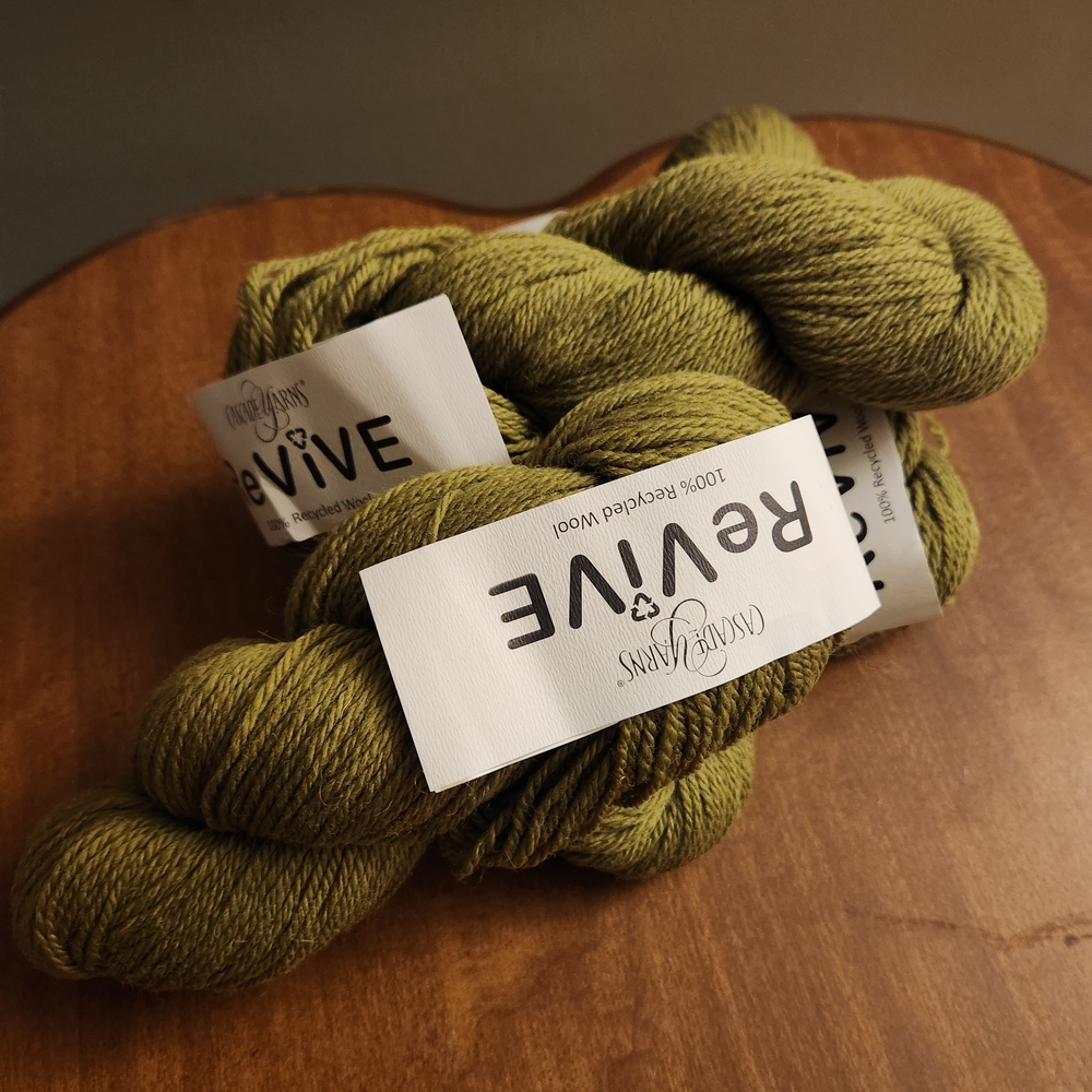Revive Olive Green Yarn for Fiber Arts 9 Skeins - Picture 2 of 6